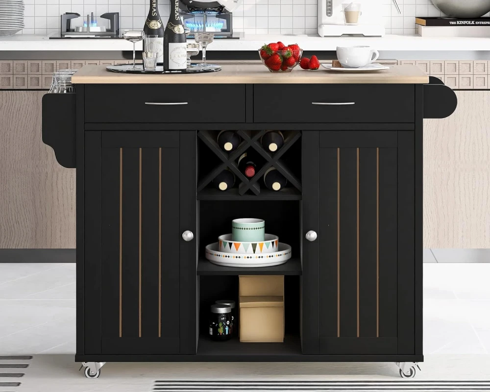 rolling cart kitchen island
